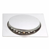 Kit 2 Ralo Inteligente Click 15x15 Cm Inox Banheiro Lavabo Veda Cheiro