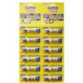 12 super cola super Bond cola tudo 3g Cartela com 12 colas