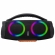 Caixa de som Bluetooth Portátil Com Led RGB 22cm Portátil FM USB TWS 10Wx2 Para Praia, Festa ou Viagem