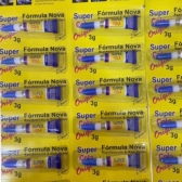 12 super cola super Bond cola tudo 3g Cartela com 12 colas