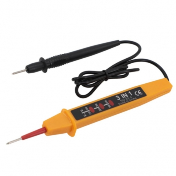 Caneta Medidora Tensão 3 em 1 110v 150v 220v 300v 380v 500v Ac/dc,Testador de tensão de automóvel, detector de luz de te