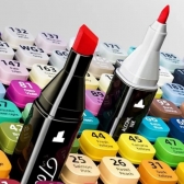 Estojo Kit 48 Canetinhas Marcadores Pintura Bobbie Goods
