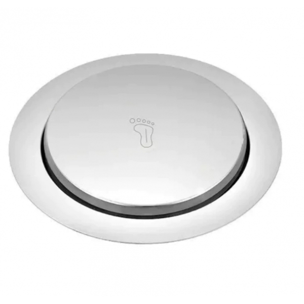 Ralo Click redondo Inteligente 15x15 cm Inox Banheiro Veda Cheiros